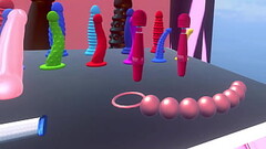 VR Masturbate |Masturabating with Dildos, beads and vibrators Thumb