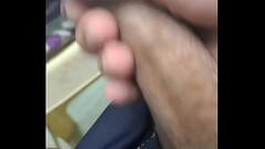 Rubbing my cock Thumb