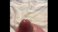 Lubed Up Cock Cums Hard Thumb