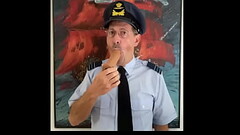 Dutch Airforce Officer sucking a dildo Thumb